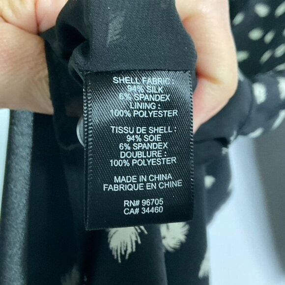 Rebecca Taylor long sleeve dandelion dress size 6. 100% silk, drawstring waist - Picture 6 of 15